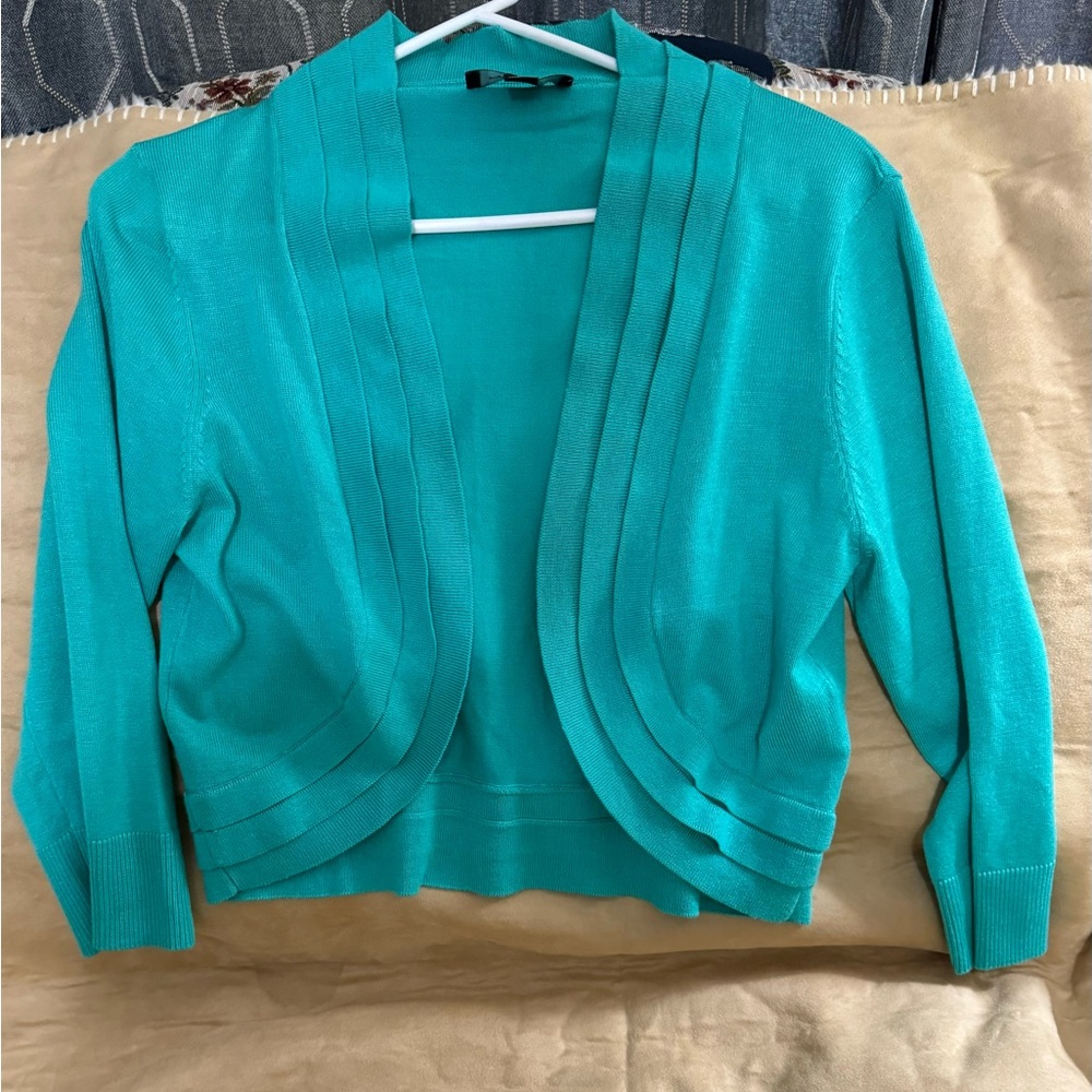 Women's Teal Cardigan Sweater